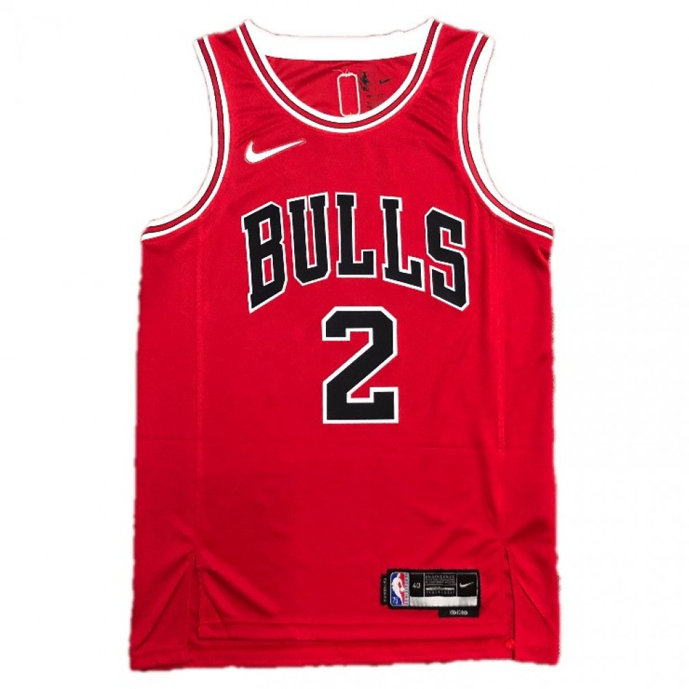 Men's Chicago Bulls Lonzo Ball #2 Red 2021 Swingman NBA Jersey - Icon Edition-Pro Kit Vault | Brand New 26/27 Sports Jerseys